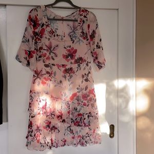 French connection flowers short dress